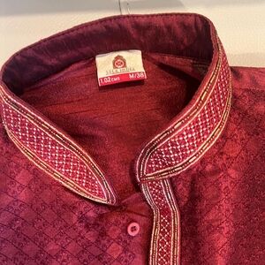 Kids Maroon Matching Set